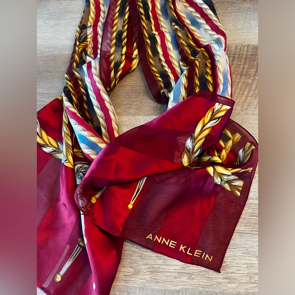 Anne Klein Red Scarf